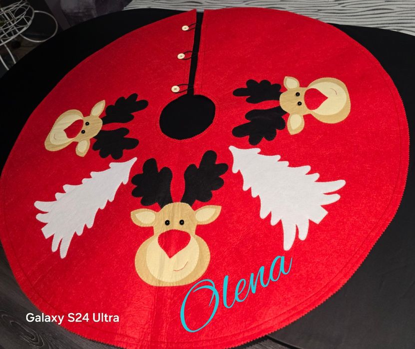 Юбка под Ёлку,ручная работа.