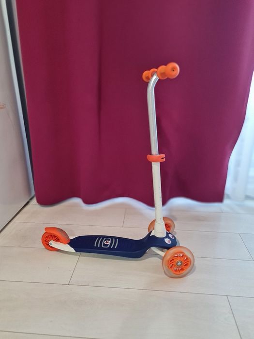 Trotinetă copii 3 roți Decathlon Albastru-Alb
