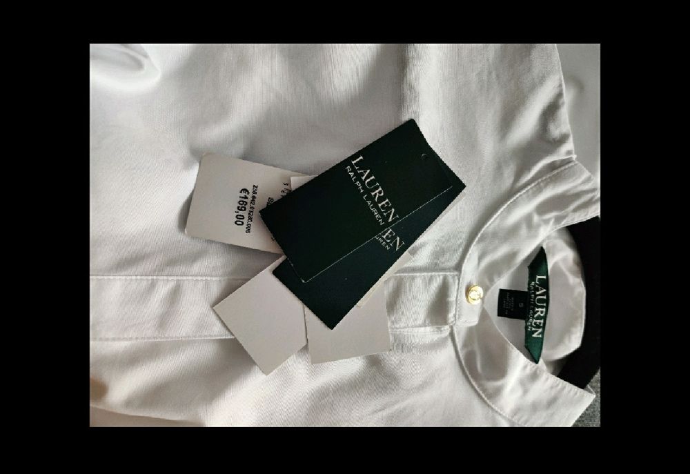 Bluza alba Ralph Lauren noua 36