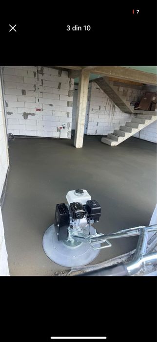 Șapă de egelizare mecanizată(elicopterizată)