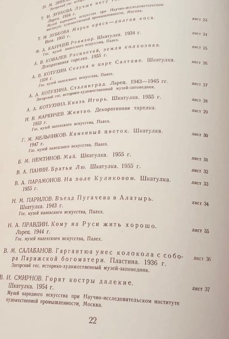 Искусство советского Палеха