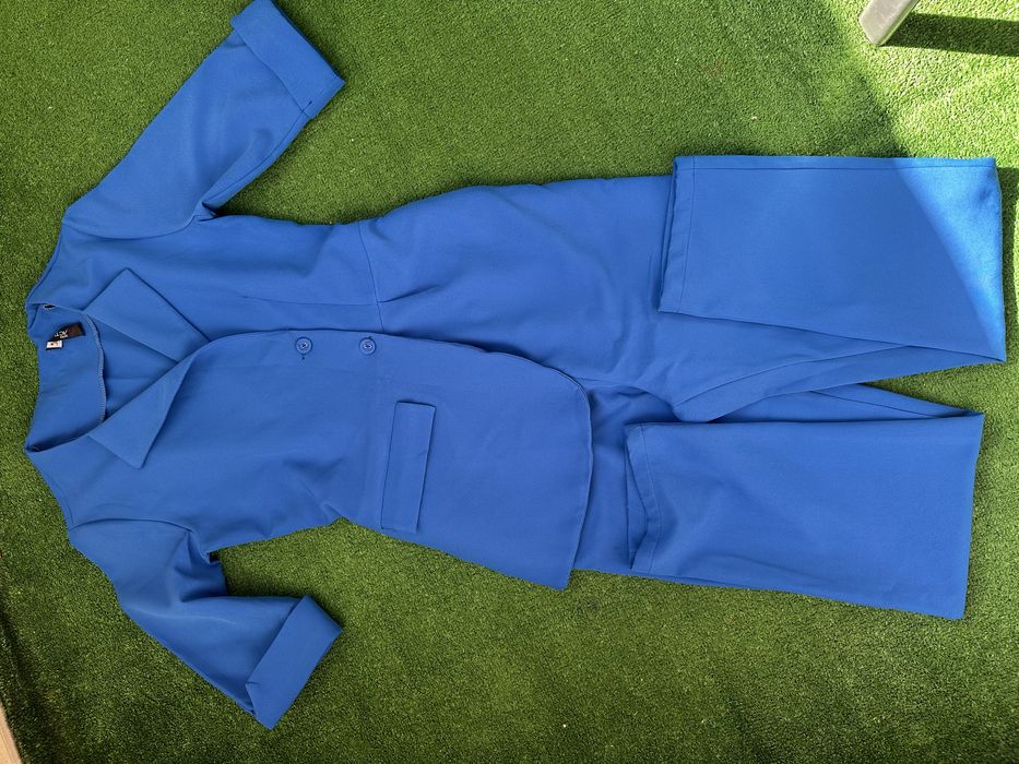 Стилен гащеризон в син цвят