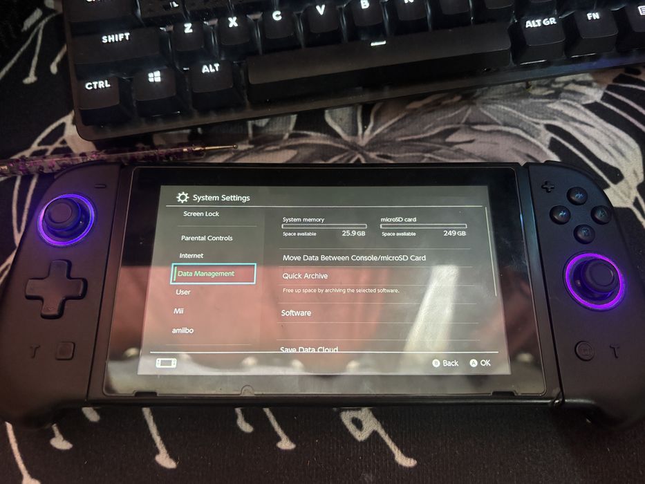 Nintendo Switch + 250GB MicroSD + Зарядно