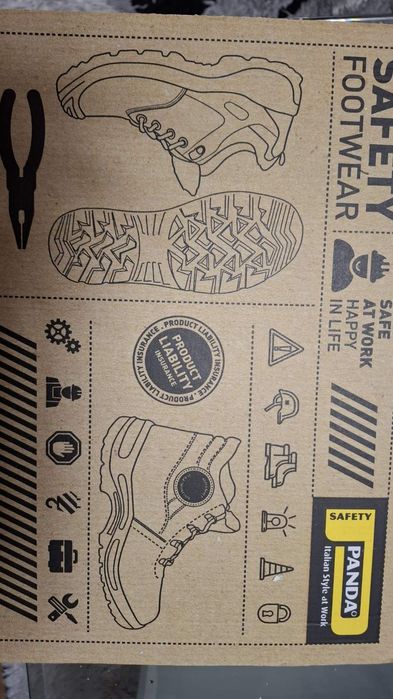 Работни обувки с метално бомбе