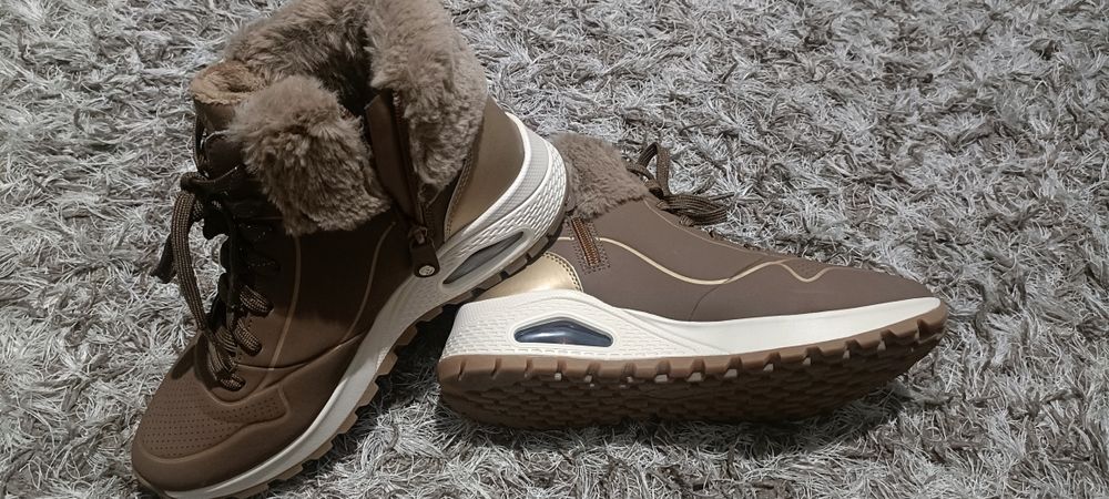 Pantofi sport SKECHERS Uno Rugged - Fall Shimmer pentru femei, maro 40