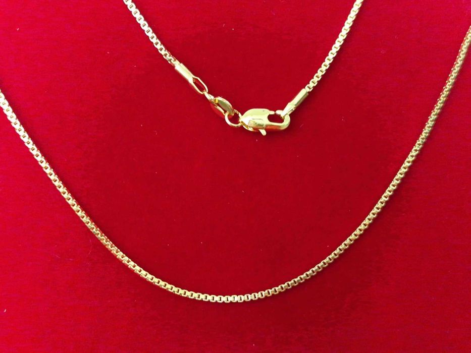 GPP1,lant placat aur 14k, model solid, cu zale sudate