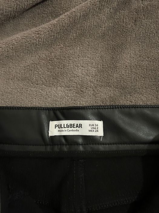 Pantaloni de piele pull g bear