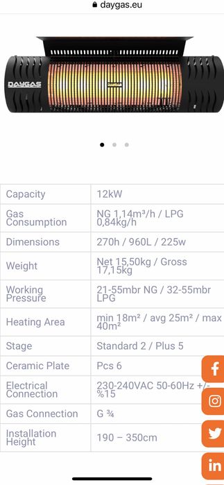 Газов отоплител /Газова печка