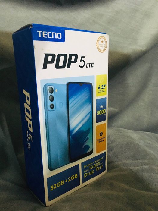 Смартфон Tecno POP 5 LTEКрепкий аккумулятор,  IPS дисплей, три камеры