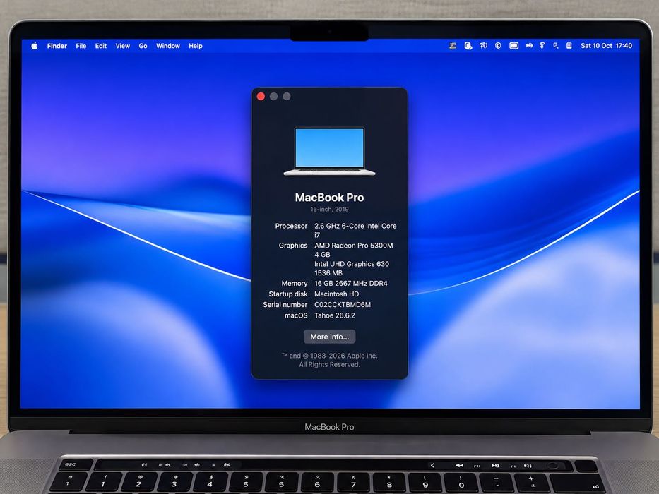 Macbook Pro 16 2019