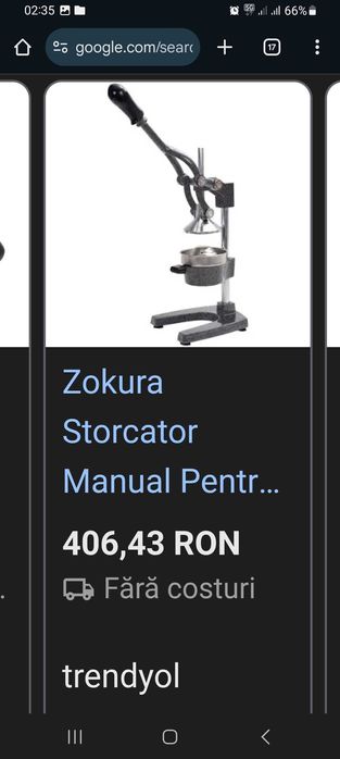 Presa fructe rodi portocale citrice storcator NOU SIGILAT IN CUTIE