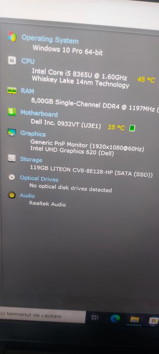Dell latitude 5300 i5 gen8,8gb rami