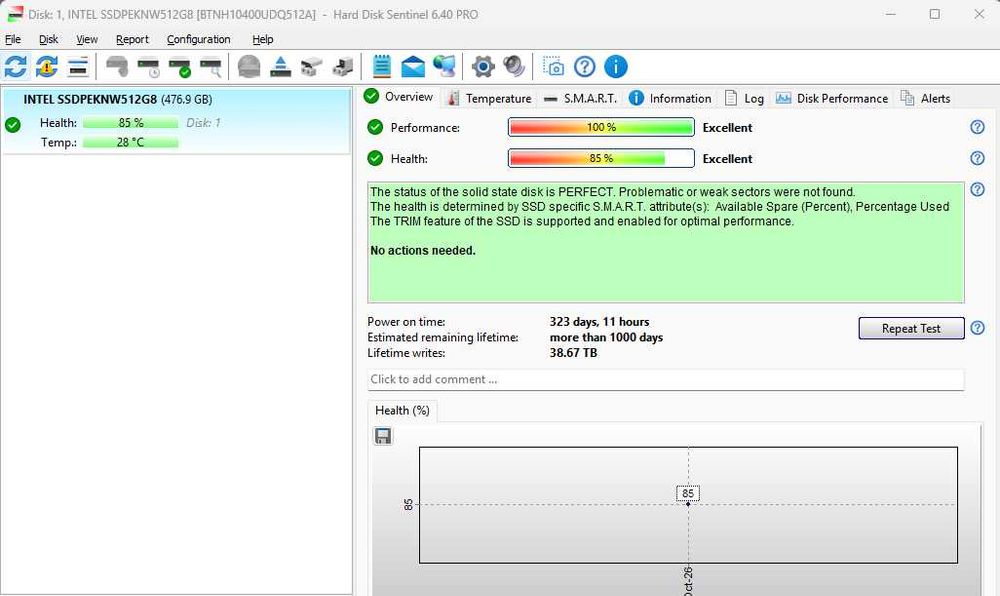 SSD Intel 660p 512GB NVMe M.2 2280 PCIe 3.0 SSDPEKNW512G8 #14