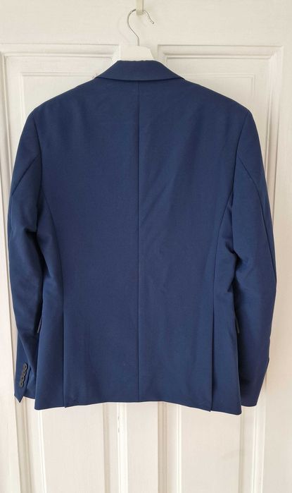 Sacou ZARA slim fit bărbați mărimea 46 albastru navy elegant
