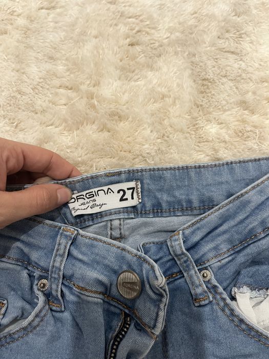 Дамски сини дънки