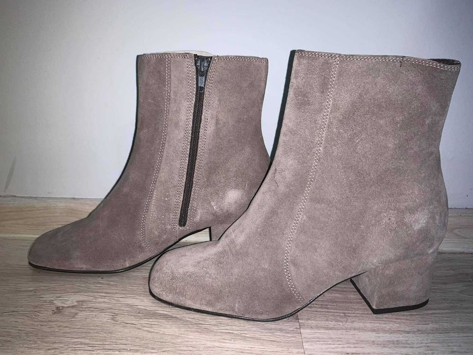 Дамски боти естествен велур