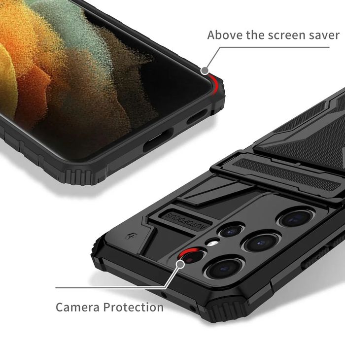 Samsung Galaxy S24+ / A15 / CARD HOLDER Удароустойчив кейс