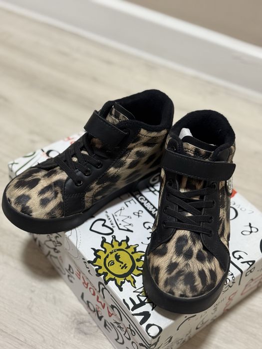 Кожанные Детские ботинки для девочки