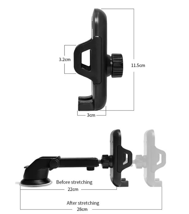 Качествена стойка за телефон-универсална.  (поставка) за кола
