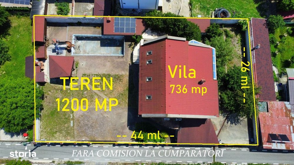 Caciulata, Vila 736 Mp, Teren 1200 Mp