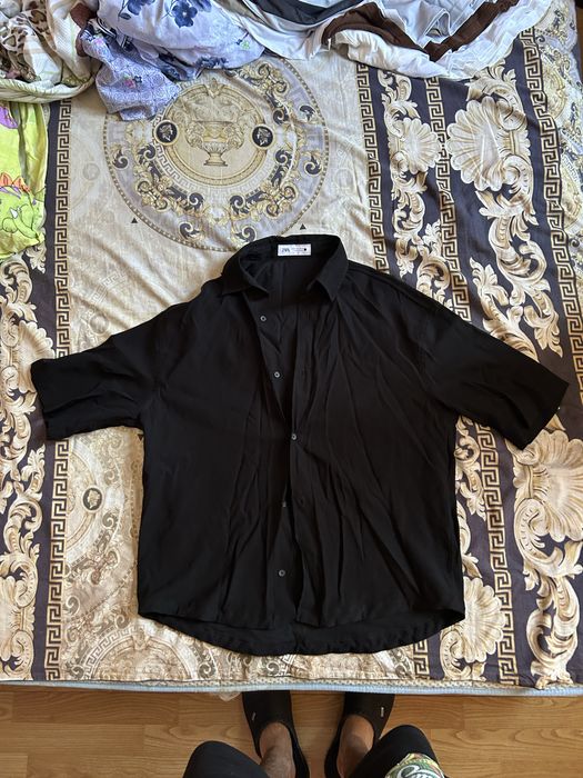 Черна риза размер S