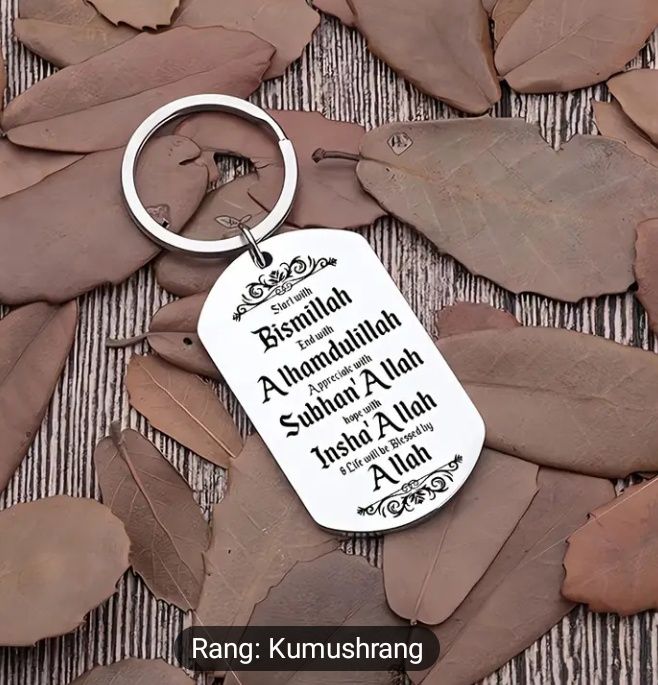 Zanglamaydigan Po'latdan Yaratilgan Islomiy Baraka Kalit Zanjiri