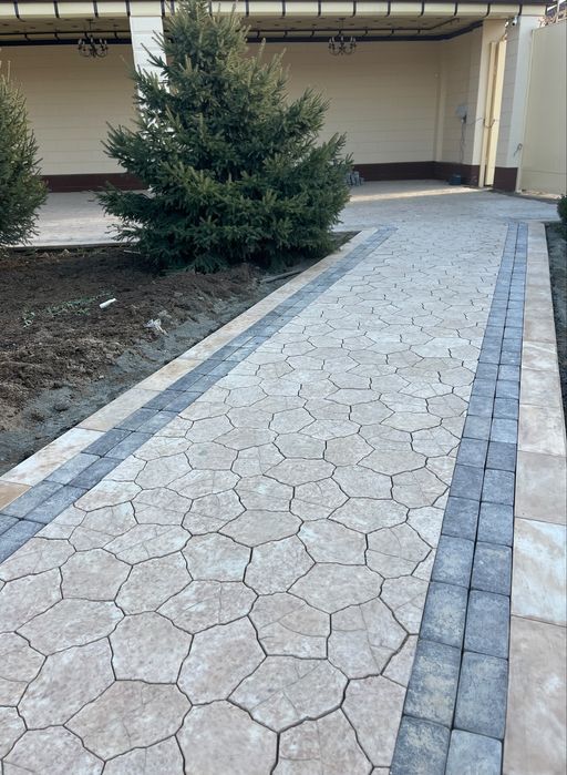 Укладка брусчатки и тротуарной плитки