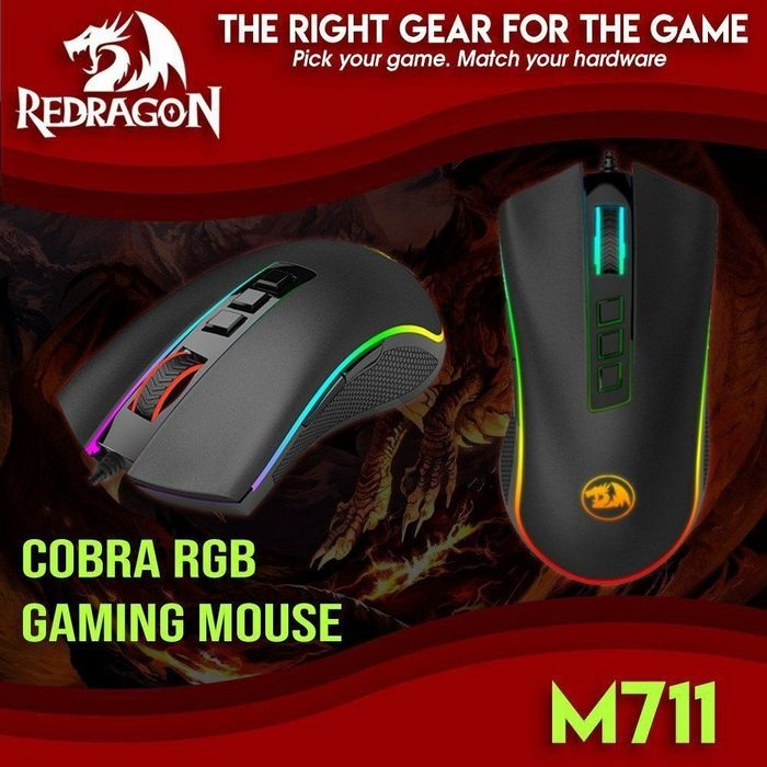 Redragon Cobra RGB СКИДКА Проводная мышка/мышь/mishka DPI 10K