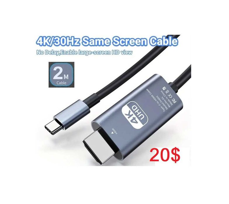 USB 3.1 Тип C к HDMI/DP 4К/8К HDTV кабель-адаптер конвертер