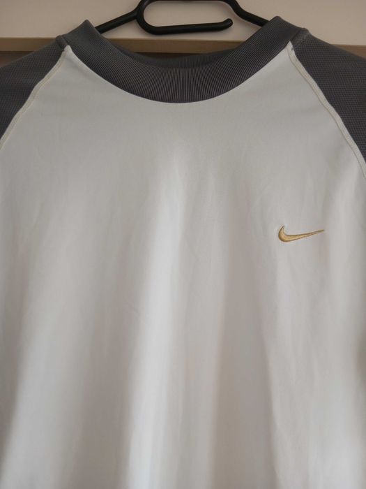 Bluza Nike barbati sport alba cu gri