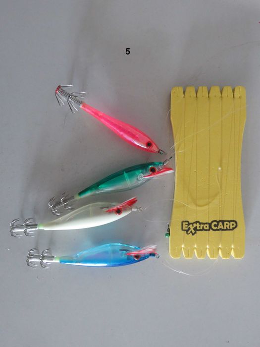 Чепарета за калмари, силикони Z-man, Lunker City Fin-S Fish и Storm и скъртове за тай ръбър