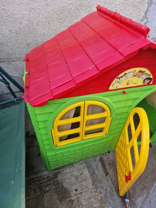 Căsuță de joacă pentru copii colorată, rezistentă ideală curte grădină