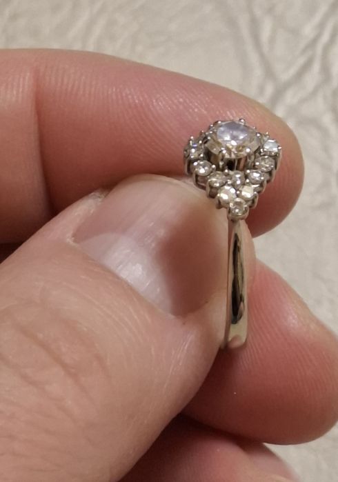 Inel aur alb dama 4 gr. 500 pe gram
