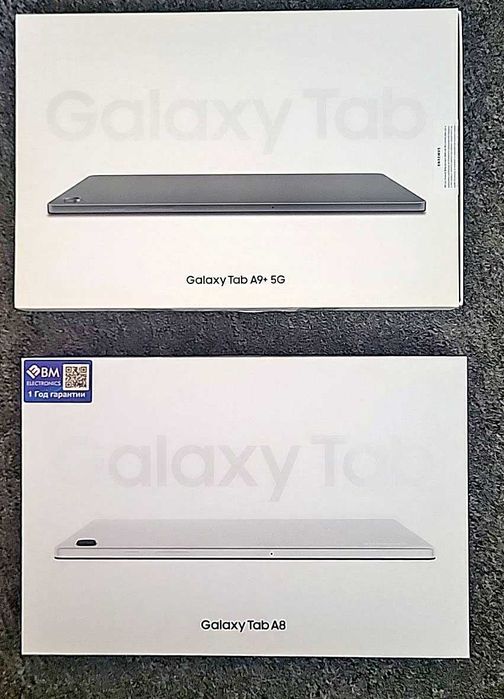 Пустые коробки от планшетов Samsung Galaxy Tab A8 и Tab A9
