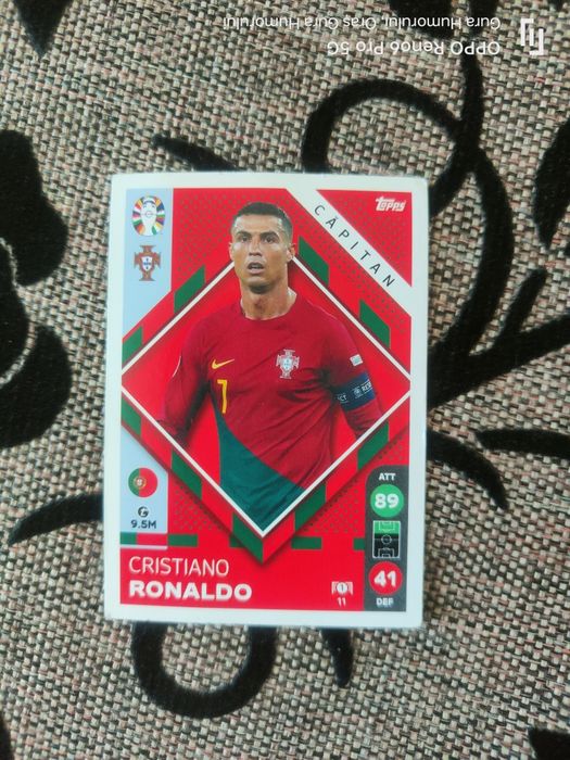 Cartonașe fotbal fiecare 25 de lei. Special: Ronaldo 100 lei. Am mai multe cartonase de genul ăsta
