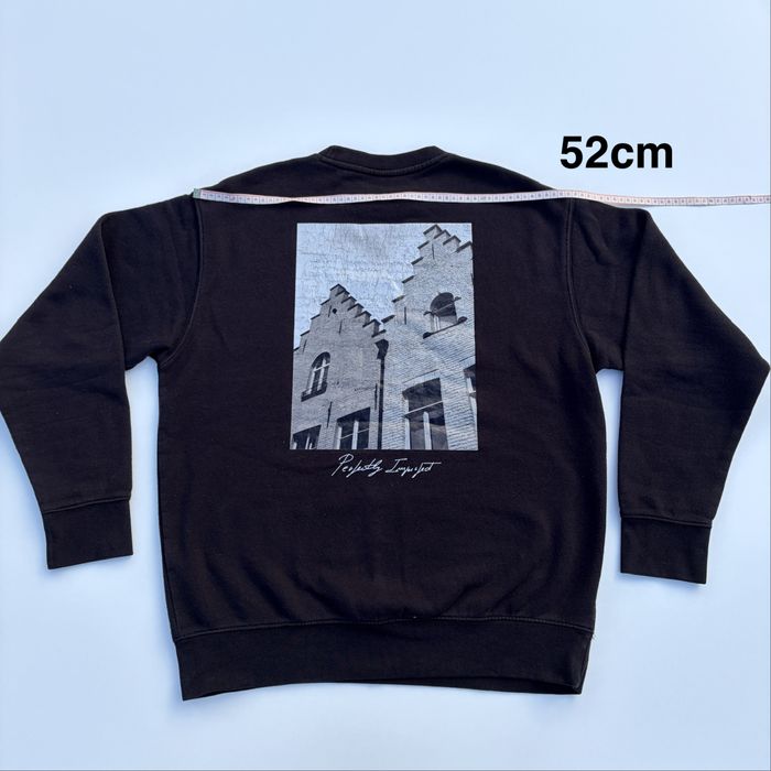 Pull&Bear Sweatshirt Model Negru cu Print Spate, M