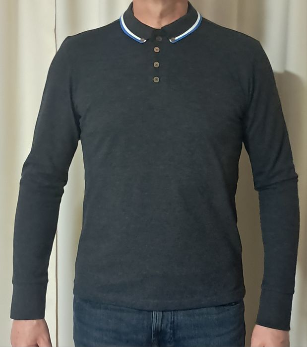 Мъжка памучна блуза с яка BRAVE SOUL , размери - M, L , XL и XXL.