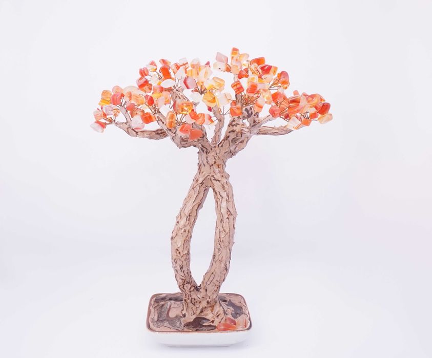 Дръвче Карнеол Индивидуална Поръчка, Подарък Юбилей, Подарък Жена