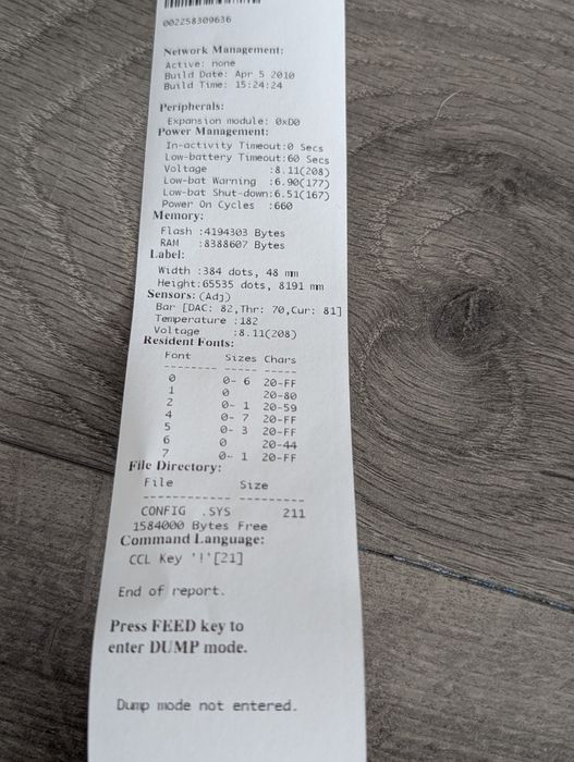 Zebra MZ 220 imprimanta printer termica etichete