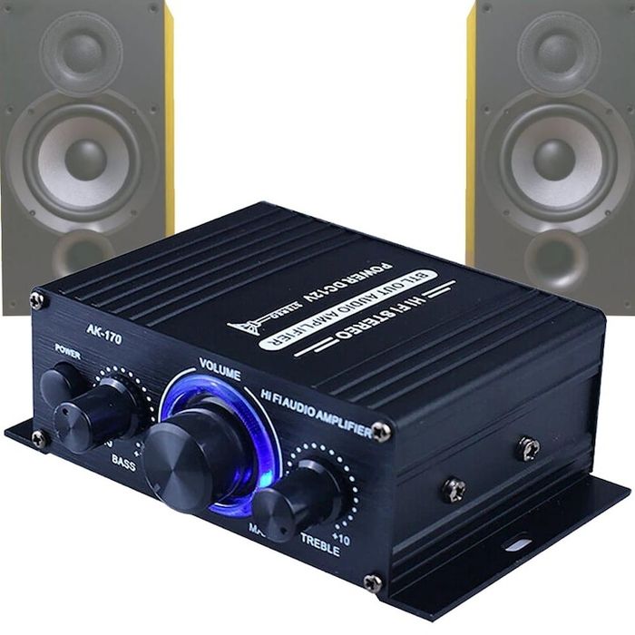 Amplificator de putere audio,40W RMS,aliaj din aluminiu,nou