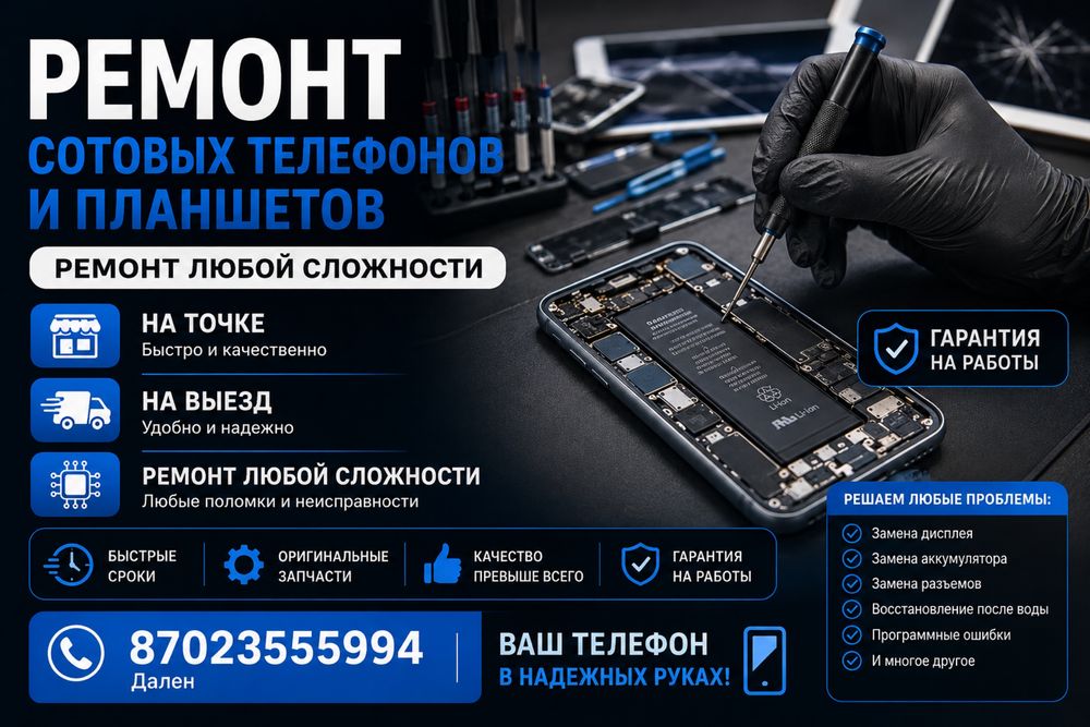 Ремонт телефонов с выездом и на сервисном центре