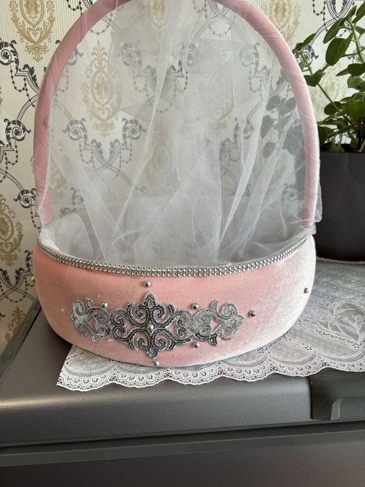 Корзина новая велюр