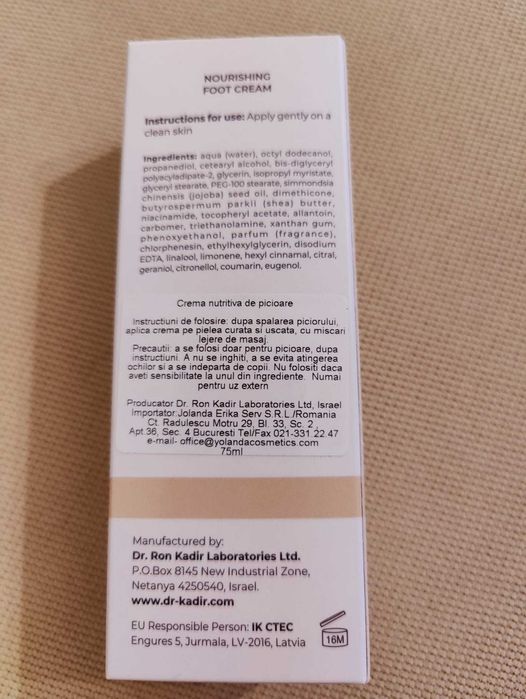 Crema picioare Dr. Kadir profesionala