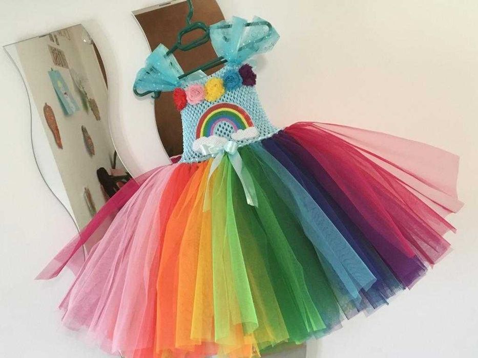 Rochit TUTU Curcubeu Ponei Rainbow Dash zana sebare carnaval cadou