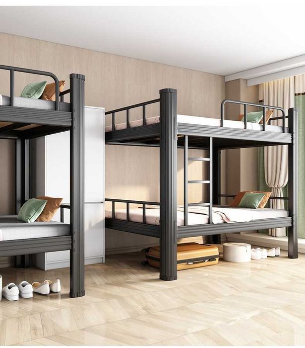 Металлическая двухъярусная кровать для дома и общежития