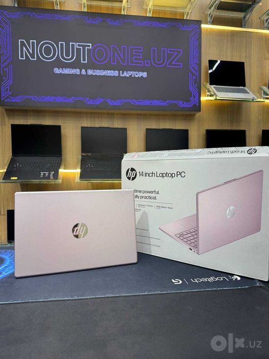 Noutbuk HP Laptop 14 AMD Athlon 7120U 4/256GB 14.0" HD 60hz Pink