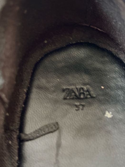 Balerini eleganti cu paiete, Zara, negri, nr 37