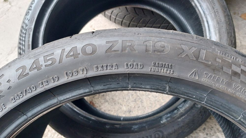 Гуми спорт пакет 245/40/19 - 275/35/19 Continental SportContact7