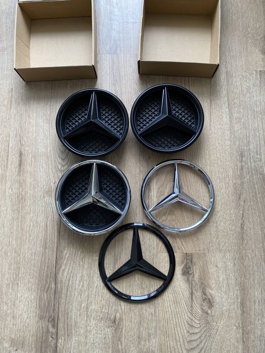 Emblema Semn Logo Grila Fata Radiator Mercedes A B C Class W205 CLA GL