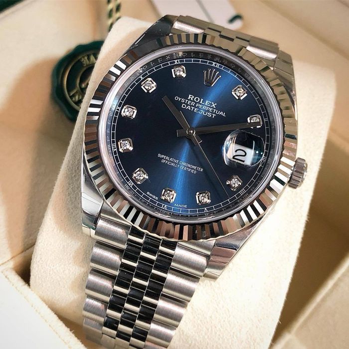 Ceas de lux rolex datejust blue dial 41,mm